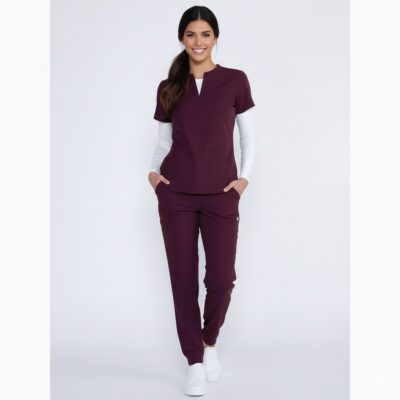 Classic Women's Collar (Pastel Lalic) Scrub